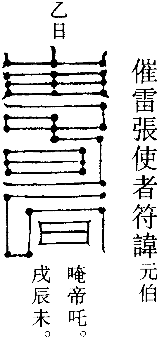 催雷張使者符諱