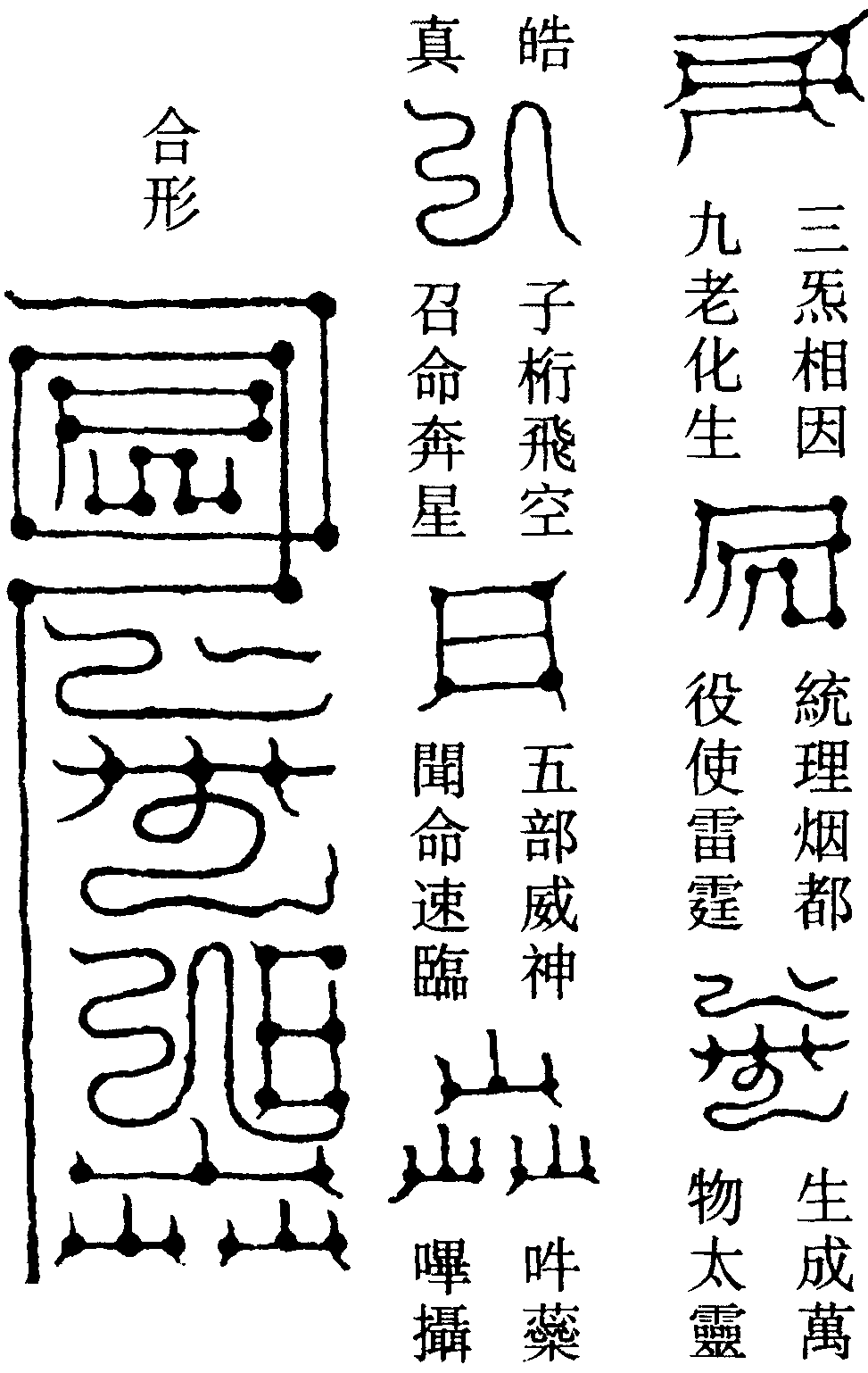 九老仙都君轄五部秘符