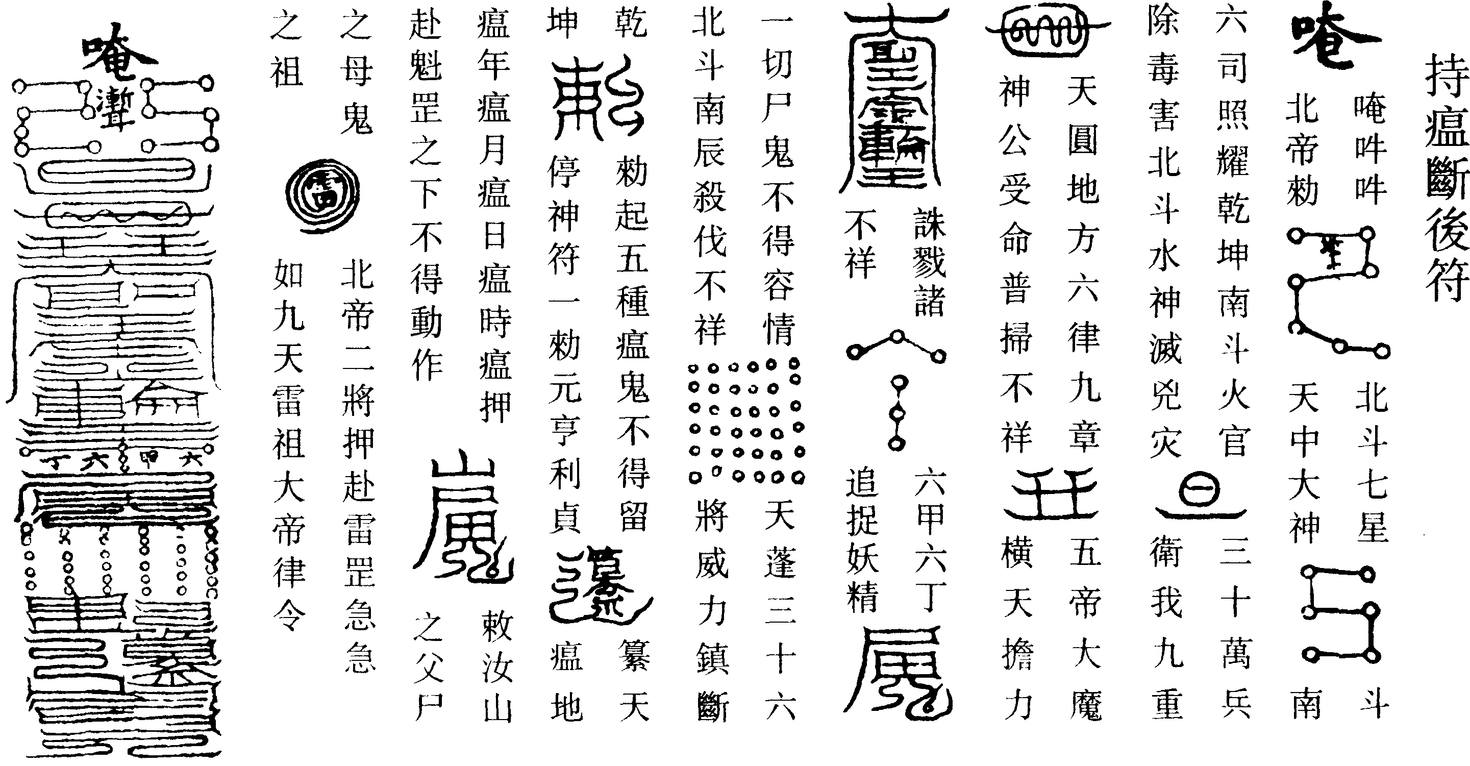 持瘟斷後符