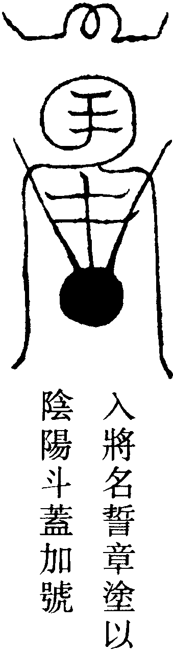 天君鐵帽符(左)