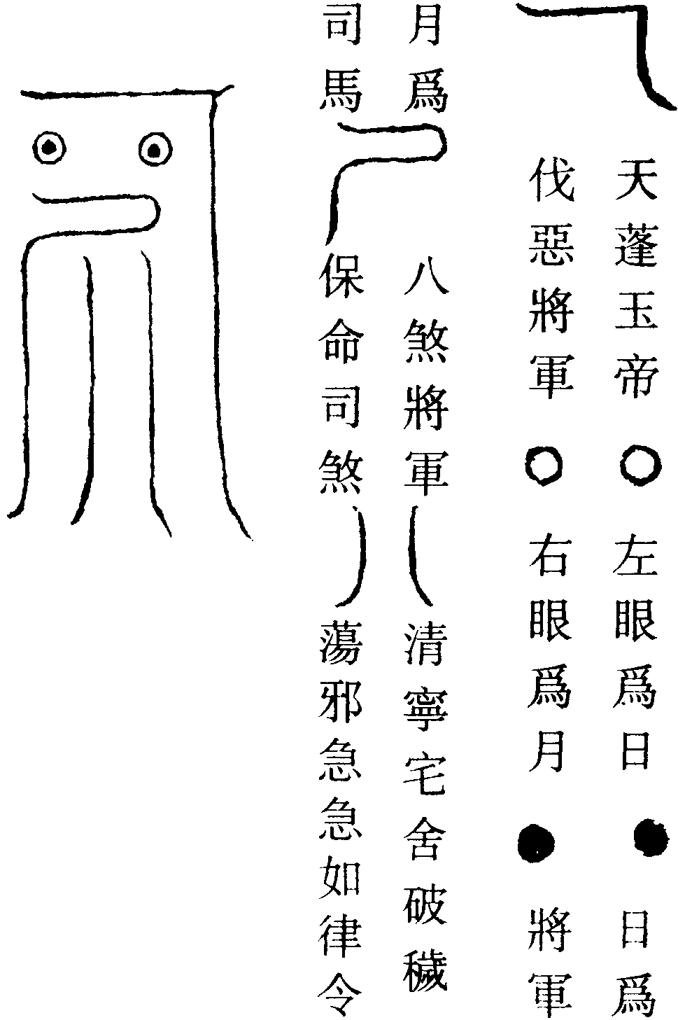 四明功曹鎮兇邪符