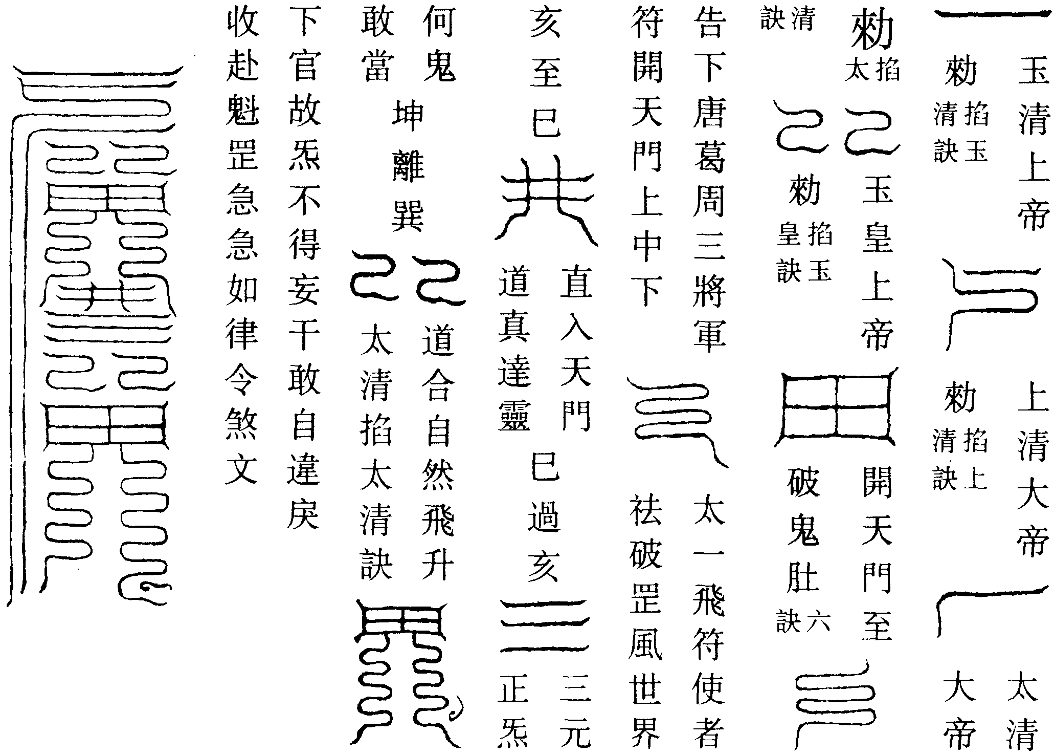 開天門符