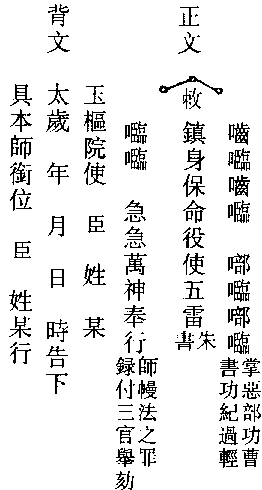 雷城鐵券