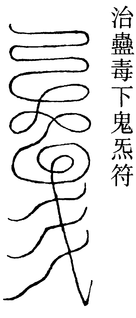 治蠱毒下鬼氣符