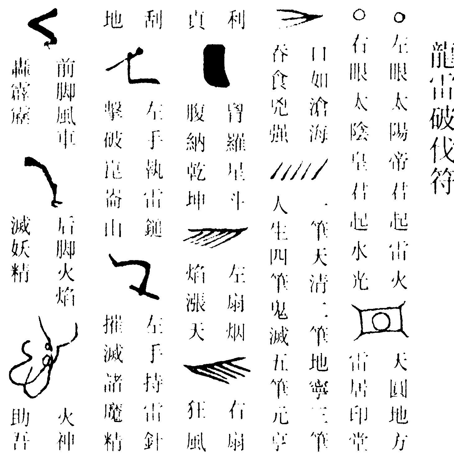 龍雷破伐符(右)